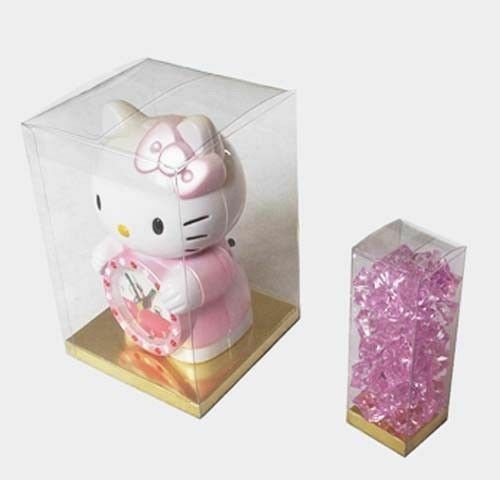 24~ 5x5x7" Party Favor Tuck Top Clear PVC Box W/ Gold, Silver, Black Card Bottom - Picture 3 of 11