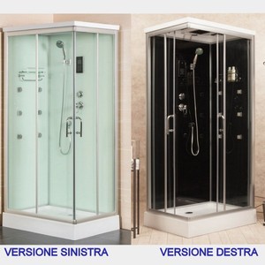 Cabina Idromassaggio nera o bianca box doccia 70x90 100 110 120 130 ... Cabina Idromassaggio nera o bianca box doccia 70x90 100 110 120 130 ...