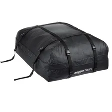 Amazon Basics Waterproof Rooftop Cargo Carrier Bag - 15 Cubic Feet - Black