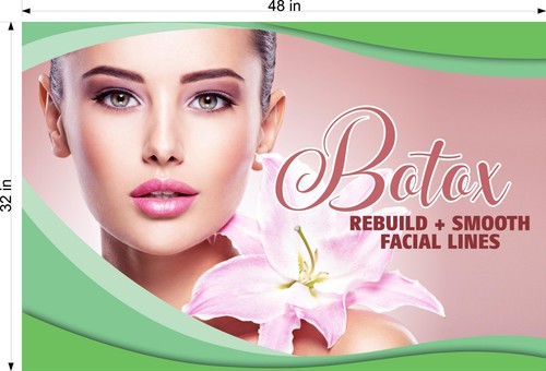 Botox 19 Window Decal Inside/Outside Vinyl Adhesive Translucent Sign Horizontal - Picture 7 of 22