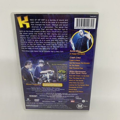 KINGS OF HIP HOP - THE FOUNDERS DVD Región 4 (AUS) PELÍCULA Muy buen estado - Imagen 2 de 4
