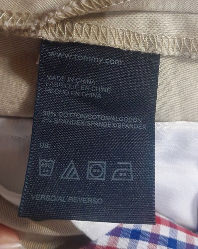 Tommy Hilfiger Khaki Boys Pants Sz 16 Flat Front With Side and Back Pockets EUC - Picture 3 of 9