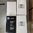 4X Genuine HP 641A Black Cyan Yellow Toner Cartridges