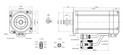 Nema 34 Closed Loop Schrittmotor 4,8Nm /9Nm /12Nm / Treiber /CNC Netzteil - Bild 72 von 87
