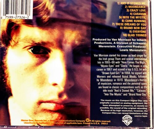 Van Morrison-Moondance CD, 1990 Warner Bros EXC+/MINT! - Picture 4 of 4