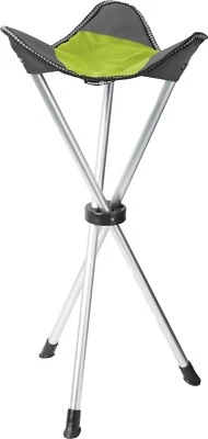 ADULT SIZE tripod folding stool. festival spectator tall camping portable chair