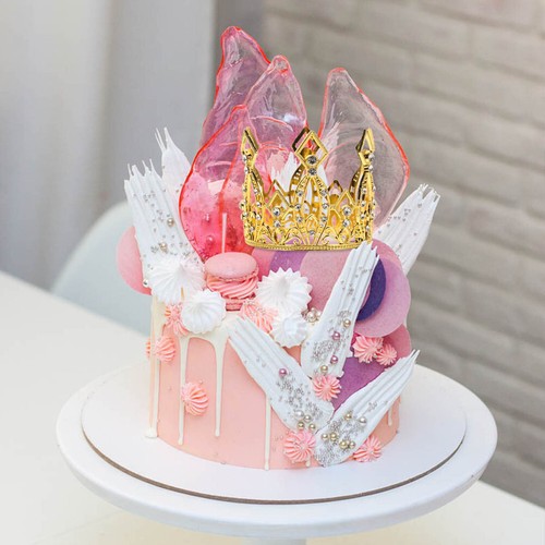 Royal Cupcake Toppers Birthday Party Supplies  Golden Cake Decor - Picture 11 of 12