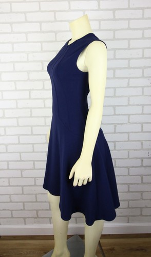 Lela Rose Blue Sleeveless Fit & Flare Dress 4 Knee Length USA - Picture 2 of 15