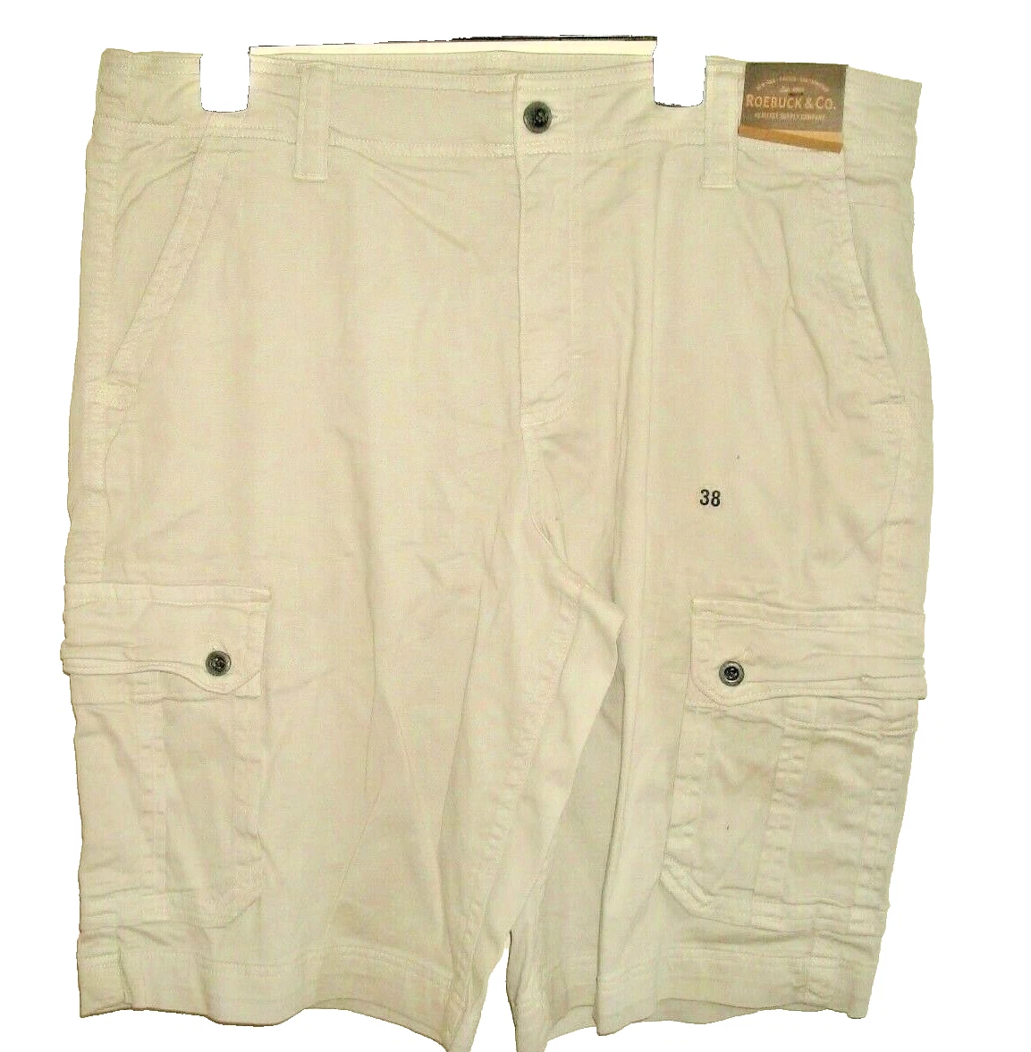 Mens Cargo Shorts Tan Size 38 Roebuck NEW