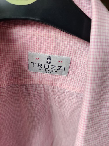 Truzzi Milano Hemd Rosa 17/43 XL Napoli Style Hand Made