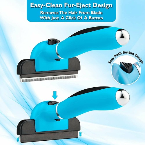 BOSHEL De-Shedding Hundebürste - Verbesserte leicht zu reinigende Hundepflege reduziert Schuppen - Bild 2 von 8