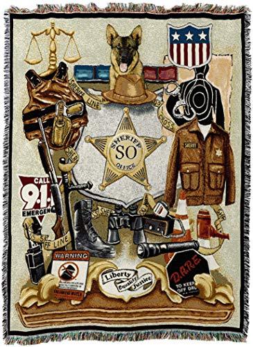 Pure Country Weavers Sheriff profesión Manta Tapiz Tirar Pure Country Weavers Sheriff profesión Manta Tapiz Tirar