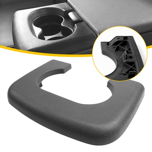 Fit 1997-2003 Ford Center F150 Console Cup Cover Holder Pad Trim Dark Gray New - Picture 12 of 14