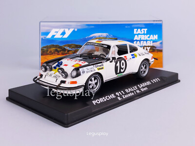 Slot car fly A2053 Porsche 911 #19 Safari 1971 B.ZASADA-M.BIEN