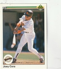 FREE SHIPPING-MINT-1990 Upper Deck Joey Cora #601 PADRES PLUS BONUS CARDS