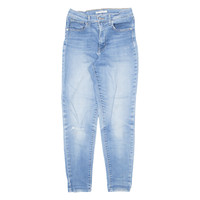 LEVI'S Mile High Distressed Womens Jeans Blue Slim Denim Stone Wash W28 L28