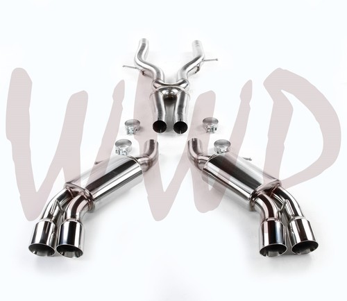 Sistema de escape doble CatBack de acero inoxidable de 3" 16-24 Chevy Camaro SS 6,2 L LT1 sin válvula - Imagen 2 de 3