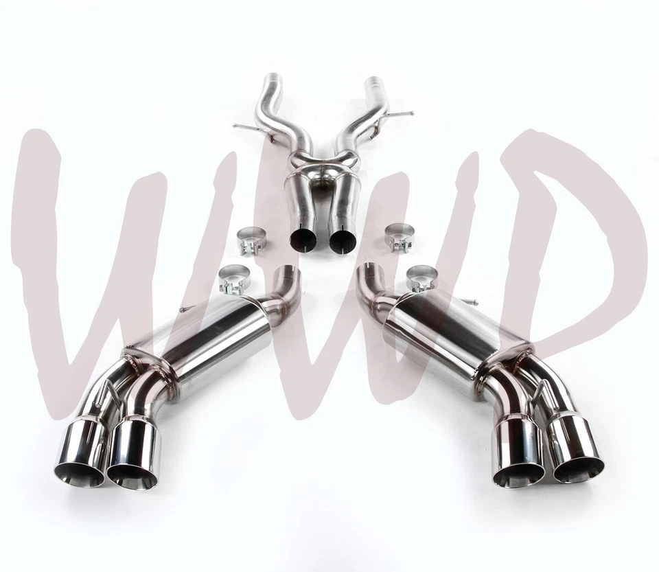 Sistema de escape doble CatBack de acero inoxidable de 3" 16-24 Chevy Camaro SS 6,2 L LT1 sin válvula Foto 2 de 3