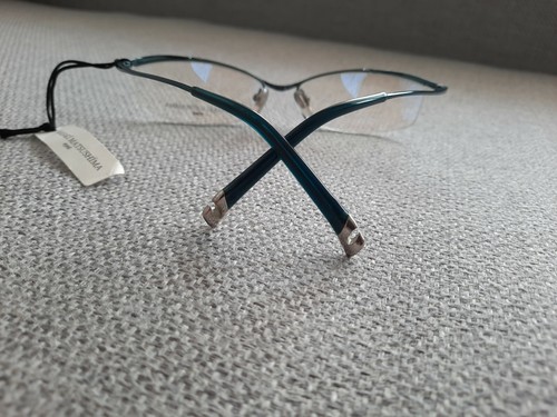 MASAKI MATSUSHIMA Japan Vintage H Rim Eyeglasses TITANIUM Model MF 1026 Green - Picture 5 of 6