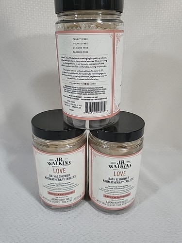 3 tabletas de aromaterapia de baño y ducha de amor J.R. Watkins peonía y pachulí 6 Ea - Imagen 4 de 5
