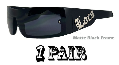 1 or 2 Pairs Combo Locs Authentic Cholo Biker Motorcycle Sunglasses OG Style - Picture 6 of 20