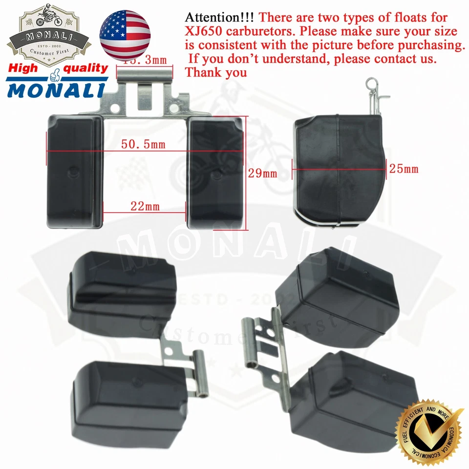 New Fit for 1980-1983 Yamaha Maxim 650 XJ650 Carburetor Rebuild Repair Kit x4 - Image 2 of 4