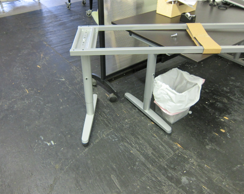 IKEA Galant Adjustable Desk T-Leg – Silver - Picture 4 of 4