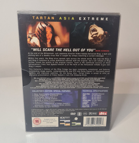 The Ring Trilogy Collectors Edition 4 Disc DVD Boxset Tartan Asia Extreme Horror - 第 11/12 張圖片