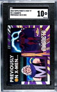 2025 Topps Finest X-Men '97 Magneto Previously on X-Men PO-1 SGC 10