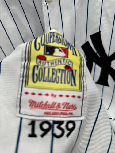 MITCHELL & NESS MLB 1939 NEW YORK YANKEES LOU GEHRIG AUTHENTIC JERSEY Size 54 3X - Picture 3 of 4