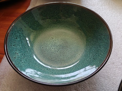 5x Threshold Belmont Green Soup/Cereal Bowls 7 7/8" - DENTS/HOLES - SEE PHOTOS - Picture 3 of 13