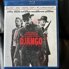 Django Unchained (Blu-ray/DVD) Jamie Foxx Christoph Waltz Leonardo DiCaprio