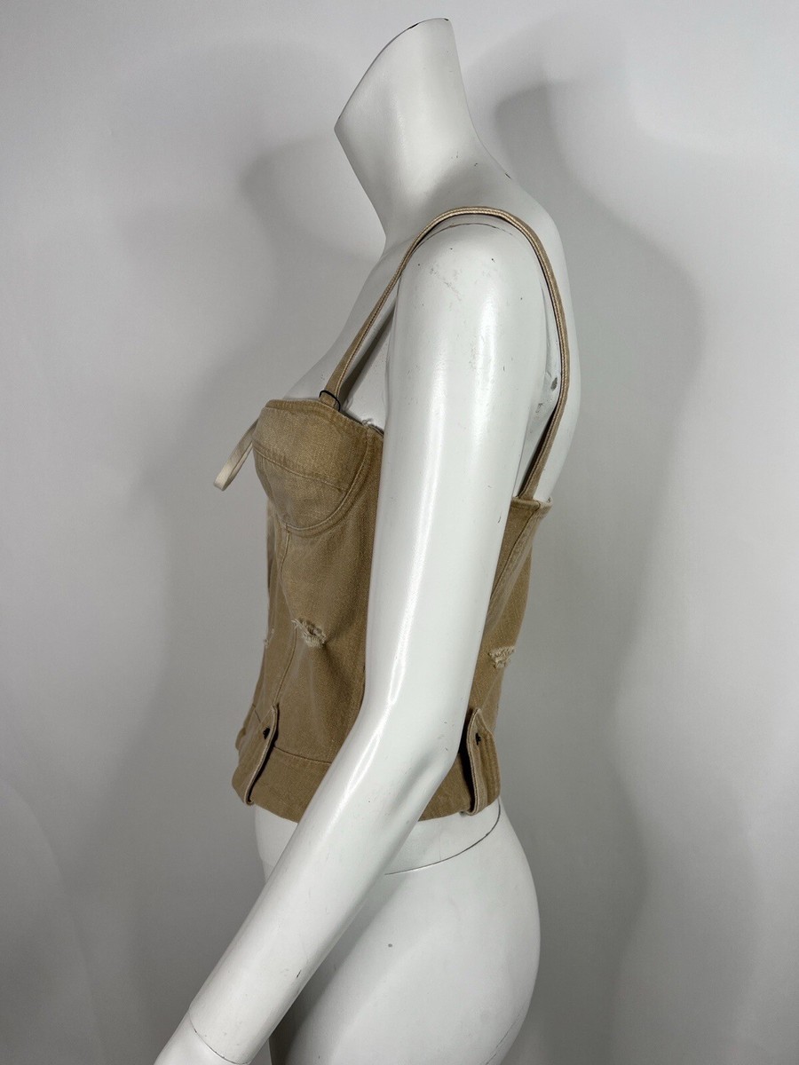 Vtg DOLCE & GABBANA LIGHT BROWN COTTON CORSET TOP 44 L | eBay Vtg DOLCE & GABBANA LIGHT BROWN COTTON CORSET TOP 44 L | eBay