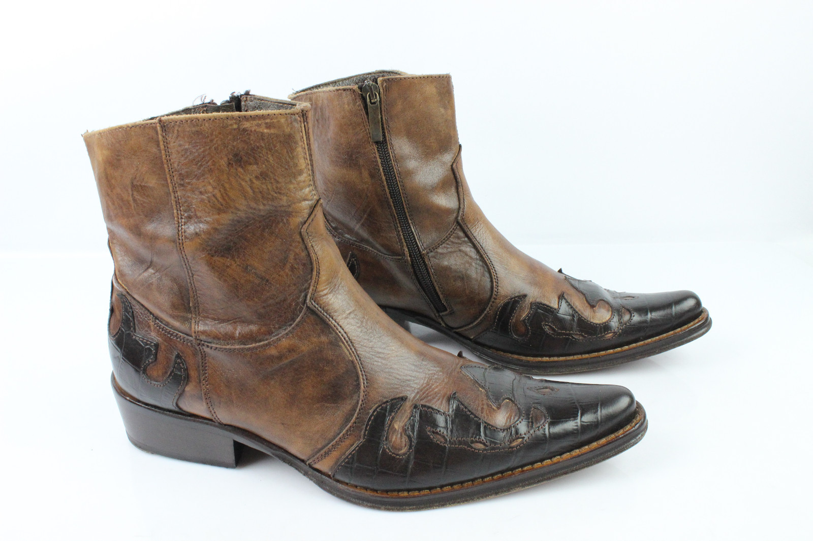 Boots SAN MARINA Paris All Brown Leather T 41 VERY GOOD CONDITION Boots SAN MARINA Paris All Brown Leather T 41 VERY GOOD CONDITION