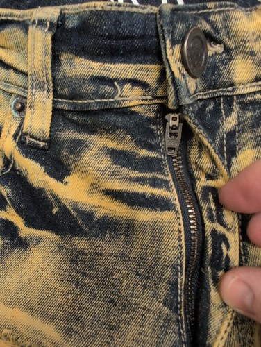 NEW TAKER PREMIUM 29x38 Slim Fit Stretch Ripped Distressed Stacked Flare Jeans - Picture 11 of 17