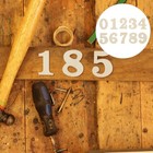 100Pcs Wooden Clock with Numbers Wooden Roman Numerals Wooden Numbers for Crafts