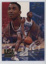 1994 Flair USA Basketball Biography Isiah Thomas #100 HOF