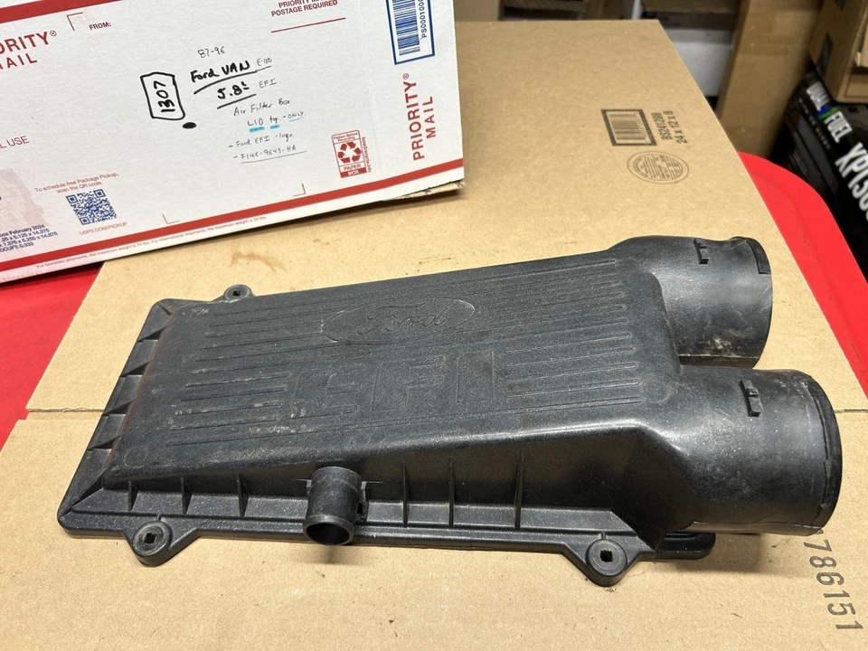 87-96 福特 E-150 Econoline VAN - 4.9 5.0 5.8 空气过滤器盒盖上衣 - 非质量 — 第 3/4 张图片
