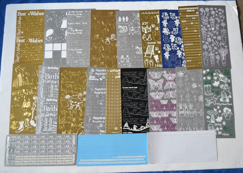 42 Mixed Sheets Part-Used Peel-Off Stickers Papercraft Card Making Scrapbook 3 - Picture 2 of 3