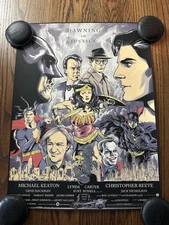 Batman Superman Justice League Mondo 18x24 Poster Limited Edition Screen Print