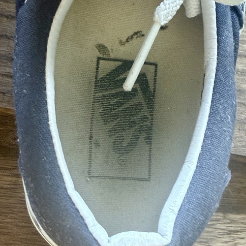 VANS Navy Blue CANVAS LACE-UP TENNIS SHOES Women’s US 7 / Men’s 5.5 Casual Skate - Picture 8 of 16
