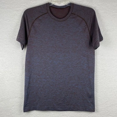 Lululemon Mens Metal Vent Tech Short Sleeve Shirt Purple Brown Heathered Size M - Image 1 of 4