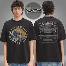 Sea Hear Now Festival Crested Skull Lineup T-Shirt