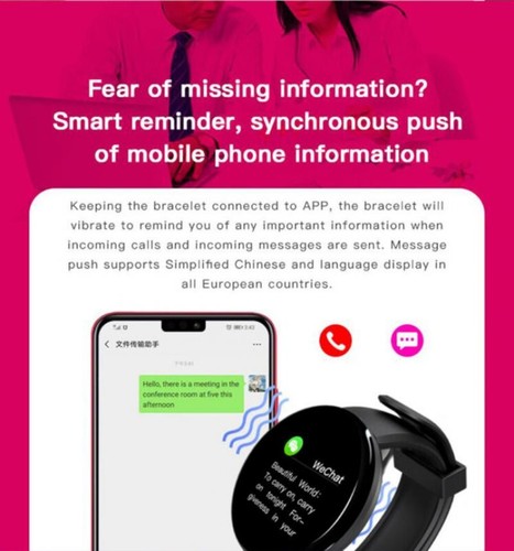 Smartwatch Band Sport Aktywność Fitness Tracker Bransoletka dla dzieci dla Androida iOS UK - Zdjęcie 6 z 16