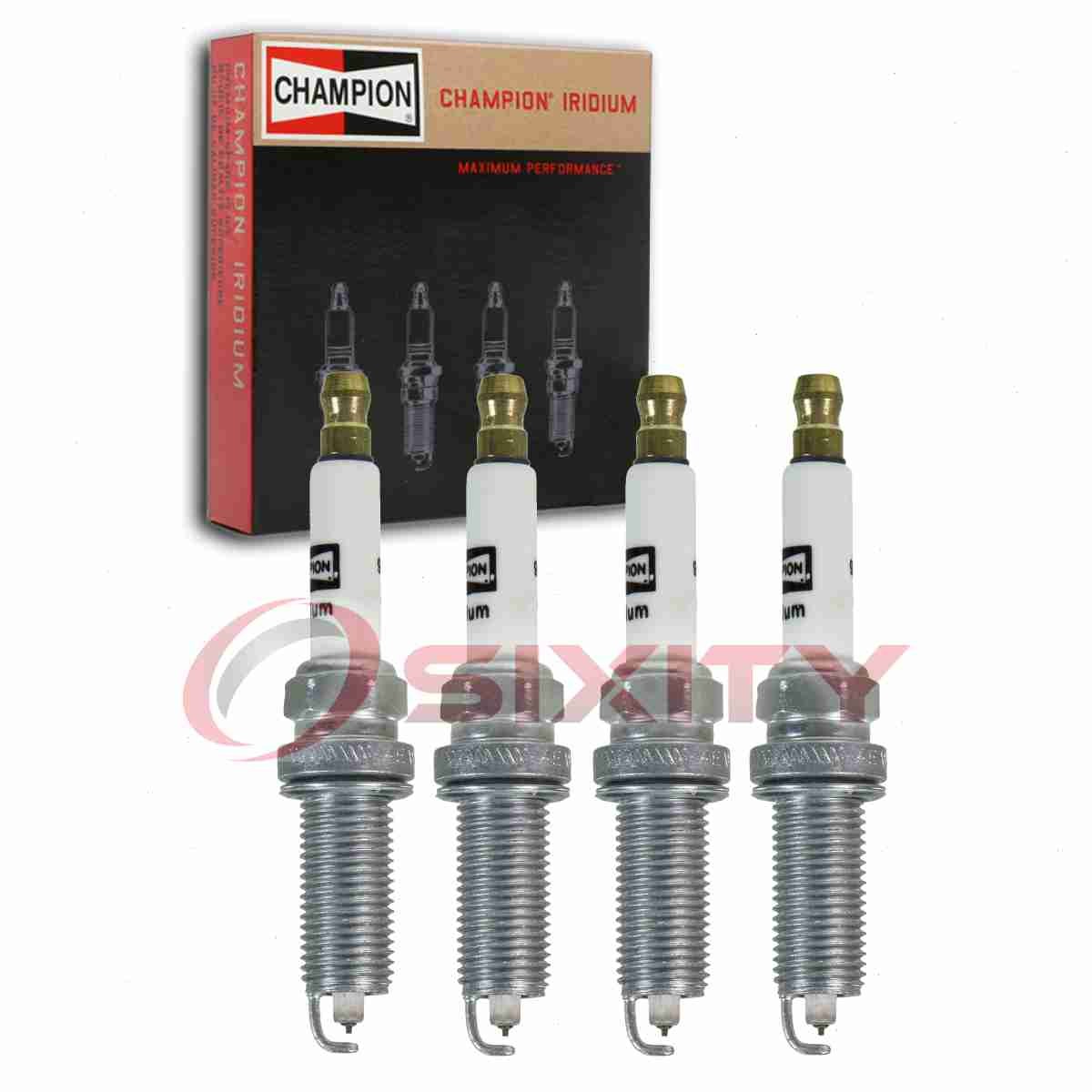 4 pc Champion Iridium 9035 Spark Plugs for REA11WMPB4 4912 Ignition Wire ow