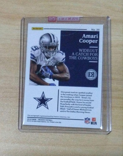 2019 Panini Encased Amari Cooper Cowboys Auto /20 #30 From Japan - Picture 5 of 24
