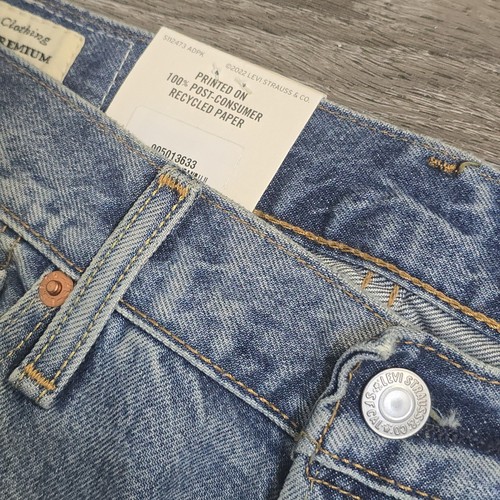 Levi's Premium 501 Original Circular Organic Cotton Recycled Jeans Sz 33x32 $108 - Picture 5 of 24