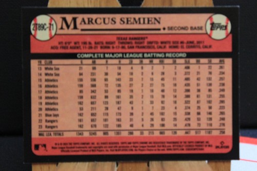 2024 Topps Chrome Marcus Semien '1989' Silver Pack MOJO - Picture 2 of 2