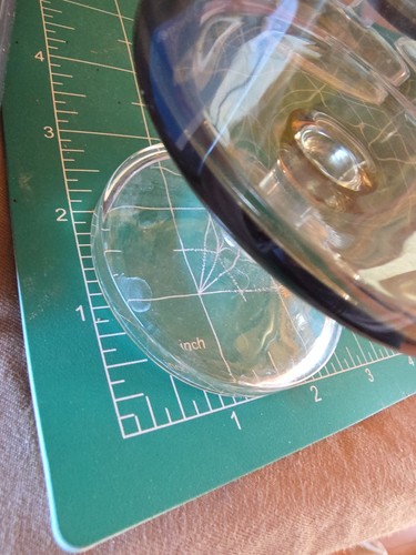 Desert Cups/ Coupes Smokey Glass Set Of 4 MCM - Picture 6 of 10