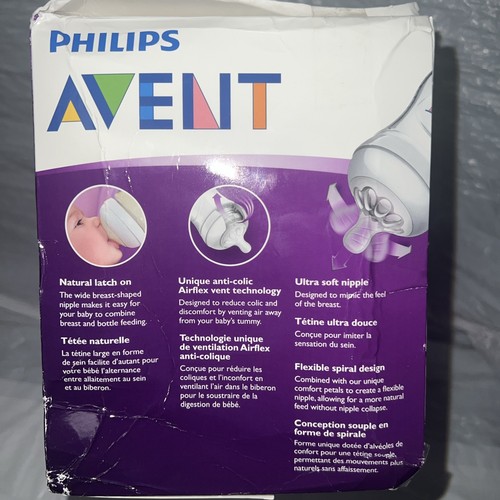 Philips AVENT Natural Baby Bottles 9 oz 5 Pack - 260ml - Anti Colic - 1M+ - Picture 4 of 5